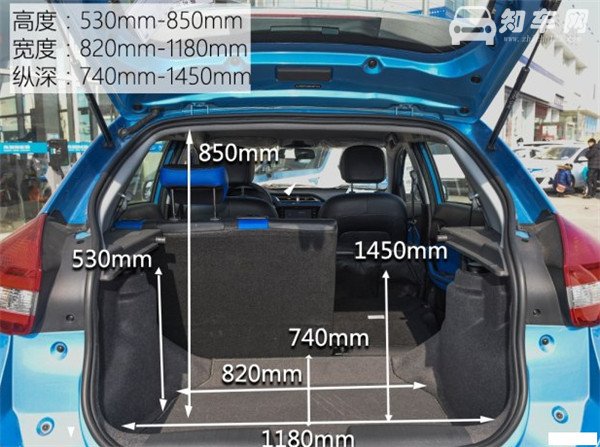 奇瑞瑞虎3xe后备箱尺寸多少 奇瑞瑞虎3xe后备箱介绍