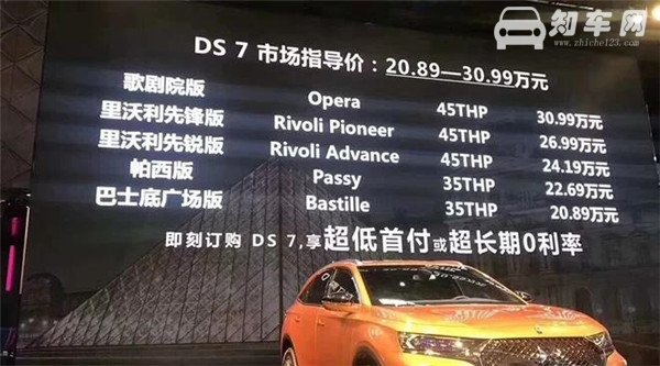 DS7最新报价 什么是汽车裸车价格