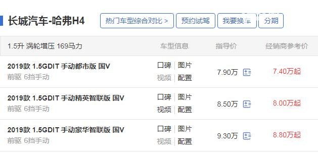 哈弗H4智联版 8万就能买到的最先进智能SUV