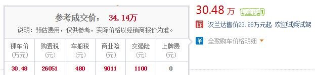 汉兰达骑士版多少钱 新款汉兰达骑士版换装国六发动机售价30.48万