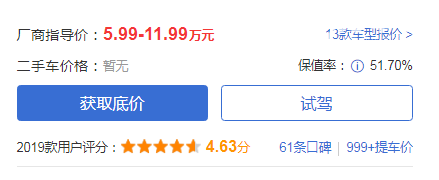 绅宝智行价格是多少 落地价才7万真的不贵