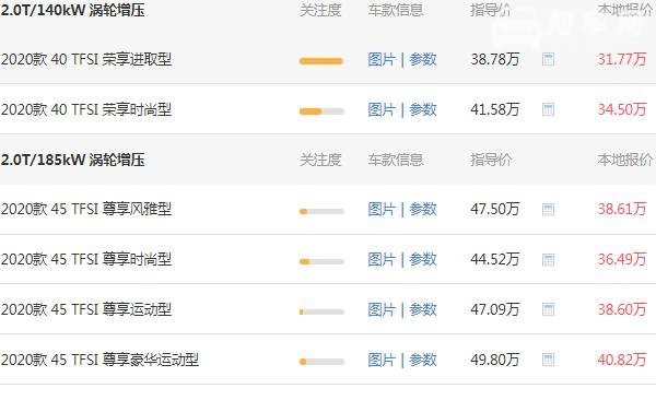 奥迪q5价格多少 奥迪q5落地价格为35.73万（优惠：8.98万）