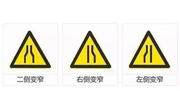 窄路标志