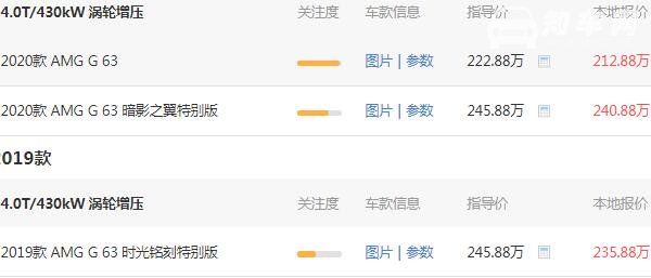 奔驰g63落地要300万吗 奔驰g63落地价格为255.88万