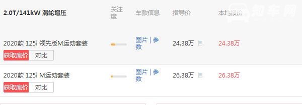 宝马125报价多少钱 报价24.38万百公里油耗仅为5.8L