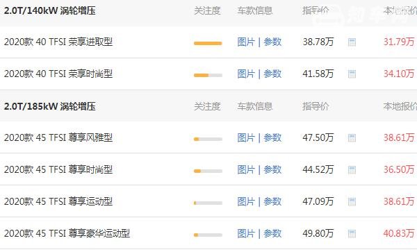 奥迪q5报价多少钱一辆 奥迪q5落地价格为35.75万