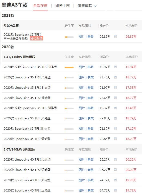 奥迪a3和q2l哪个档次高 二者档次相当但奥迪a3更适合入手