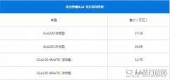 奔驰GLA最新报价 奔驰GLA是豪华suv车型